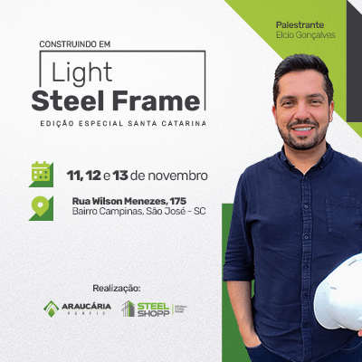 Invista no setor que mais cresce no país e aperfeiçoe sua carreira. Construindo em light steel frame 5ª edição, de 28 a 30 de agosto